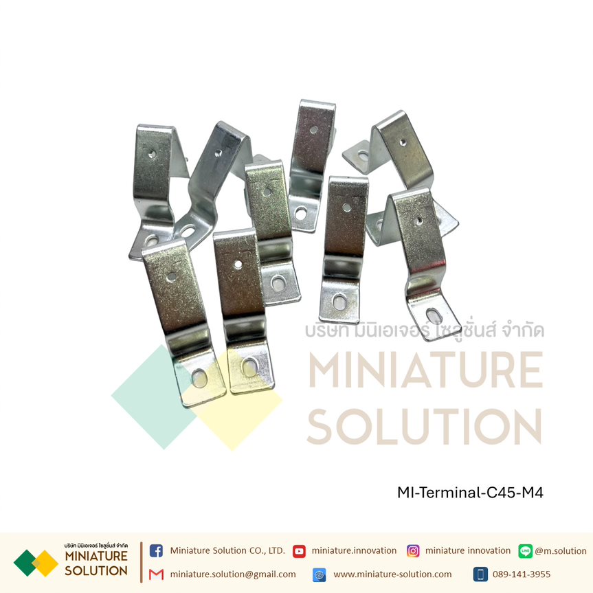 ขายึดปีกนก 45 องศา C45 Guide Rail Slope C45 guide rail bracket (M4 installation type)