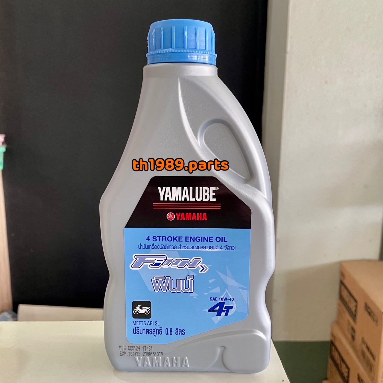 90793-AT428 น้ำมันเครื่อง YAMALUBE FINN 4T 10W-40 (0.8 ลิตร) อะไหล่แท้ YAMAHA