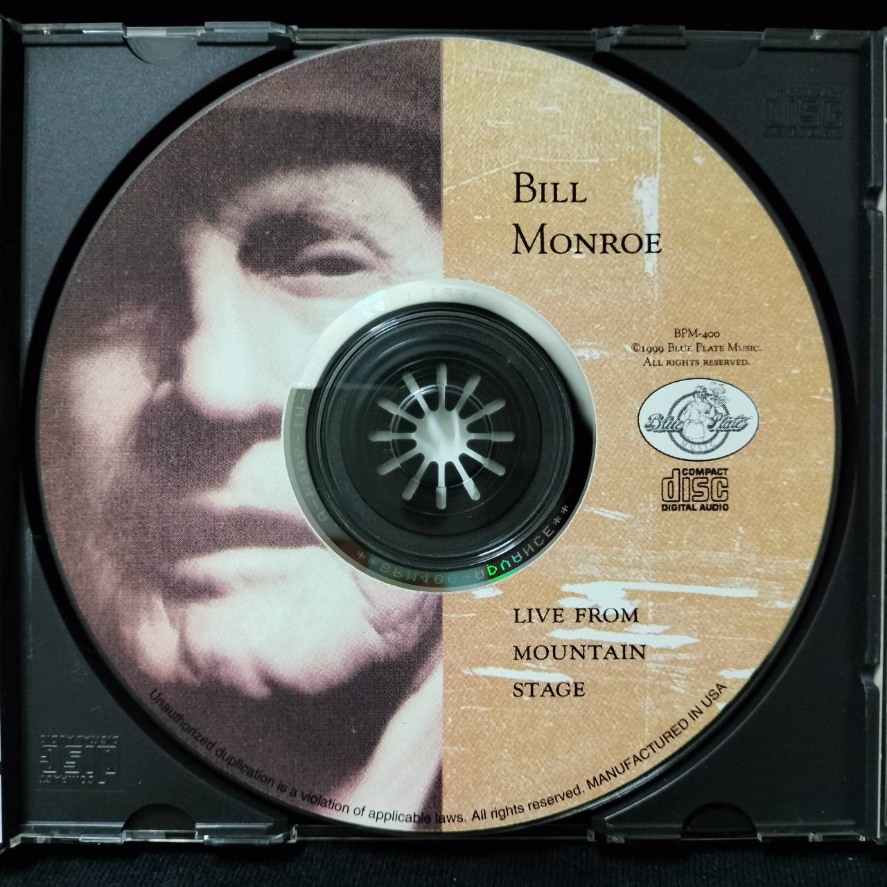 Bill Monroe – Live From Mountain Stage / USA / แผ่นสวย