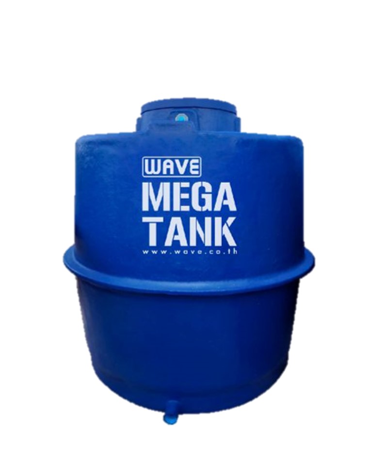 ถังเก็บน้ำบนดินไฟเบอร์กลาส ทรงแอปเปิ้ล WAVE MEGA TANK ขนาด 5000 ลิตร รุ่น WWTA-5000 **แถมลูกลอยฟรี**