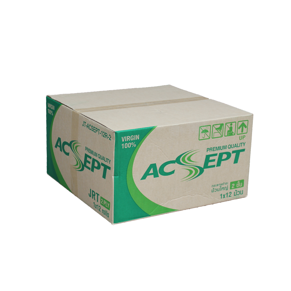 กระดาษชำระม้วนใหญ่ ACSEPT GREEN