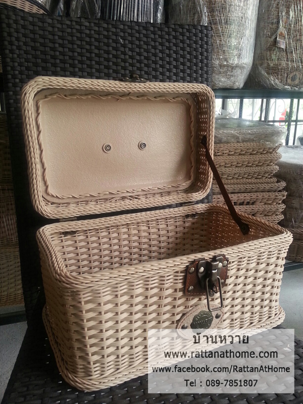 ตะกร้าหวายเทียม ตะกร้าเอนกประสงค์