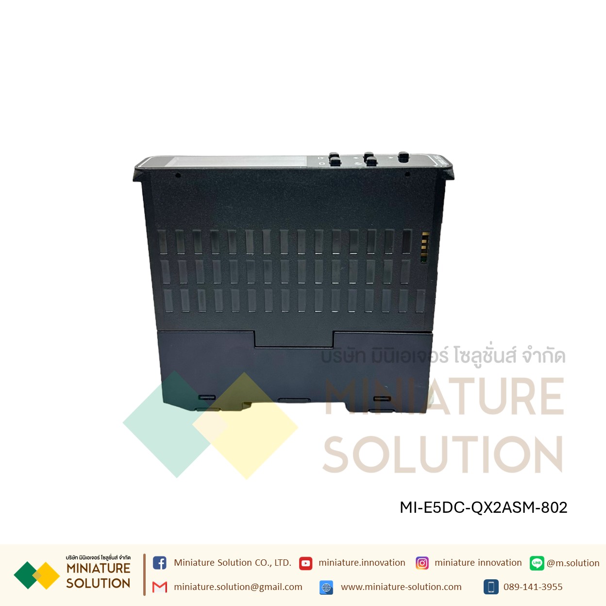 Omron เครื่องควบคุมอุณหภูมิ E5CC-QX3ASM-003 เครื่องวัดและควบคุมอุณภูมิ Digital Temperature Controller มิเตอร์ควบคุมแบบดิจิทัล มี RS485 Modbus E5DC-QX2ASM-802 ติดราง DIN E5DC-RX2ASM-802