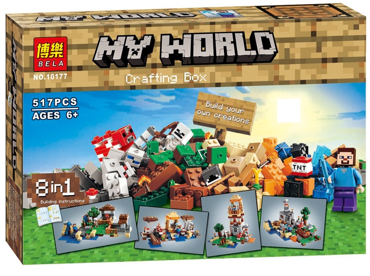 เลโก้จีน BELA 10177 ชุด Minecraft 8in1
