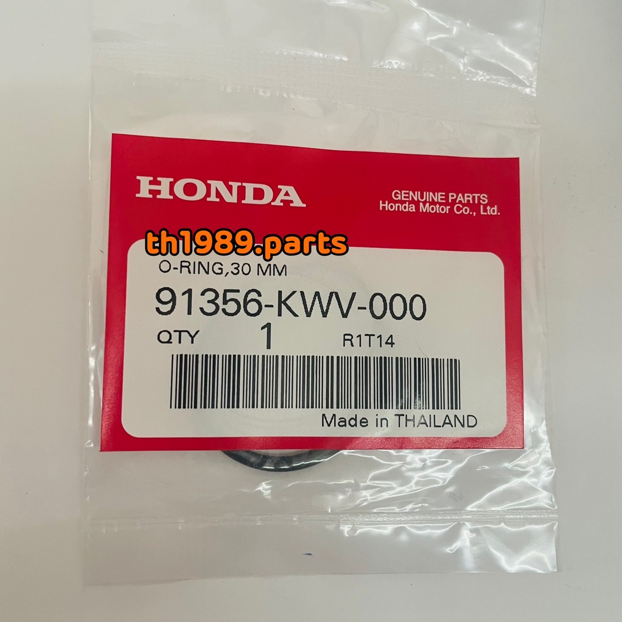 โอริง, 30 มม. WAVE125I 2012-2017 MSX125SF อะไหล่แท้ HONDA 91356-KWV-000 (อะไหล่ใช้ทดแทน 91304-KPH-700)