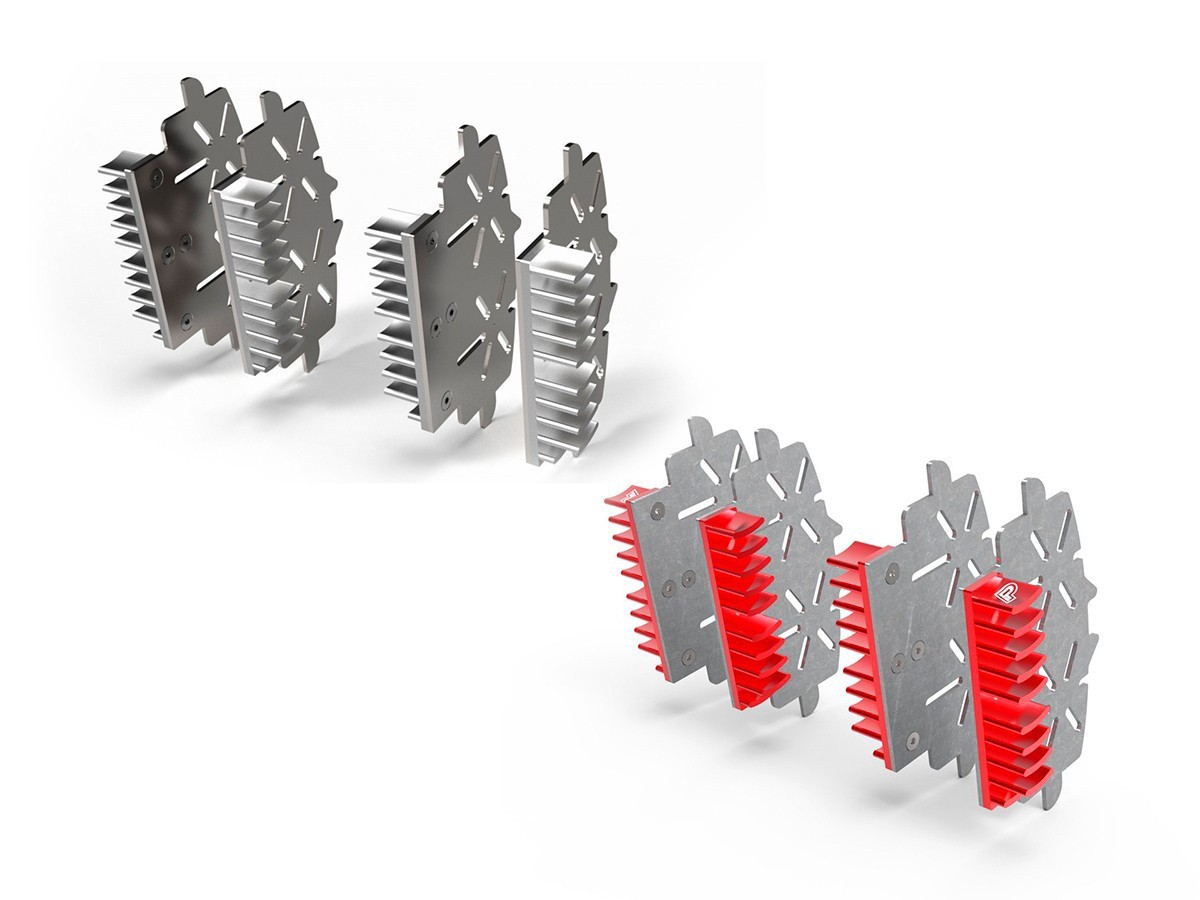 ครีบระบายความร้อนผ้าเบรค Ducabike สำหรับ Panigale V4 ใช้กับปั๊ม brembo ราคา/2คู่