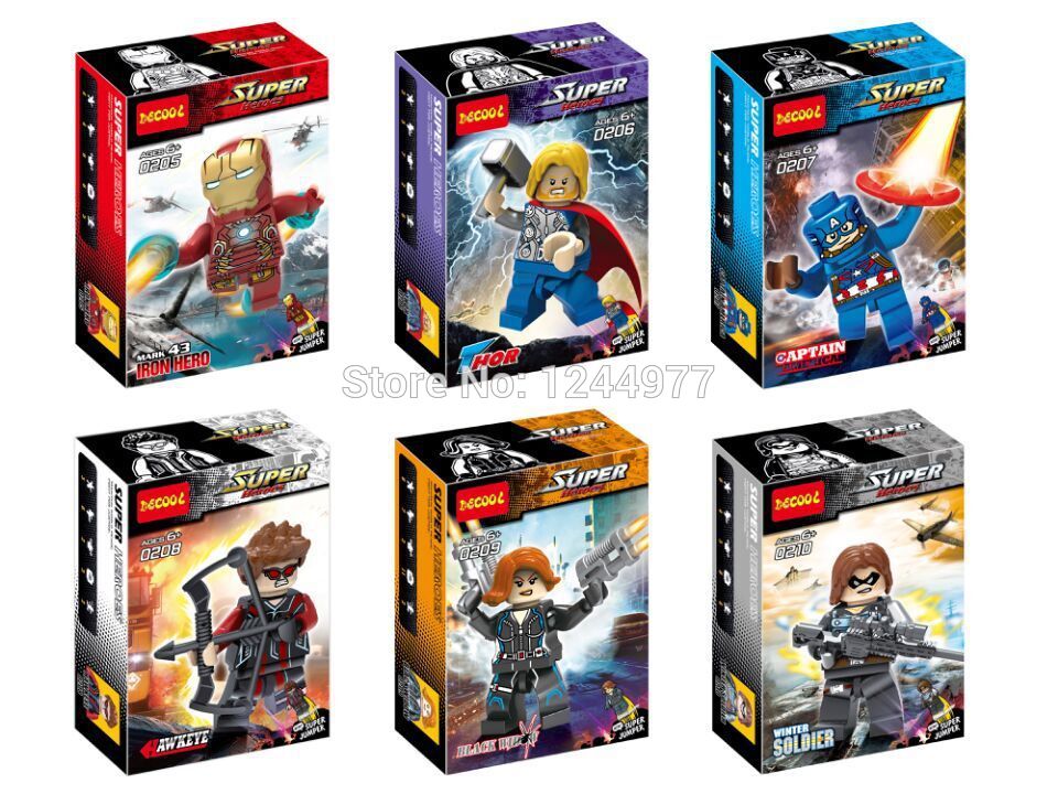 เลโก้จีน Decool 0205-0210 ชุด Super Heroes