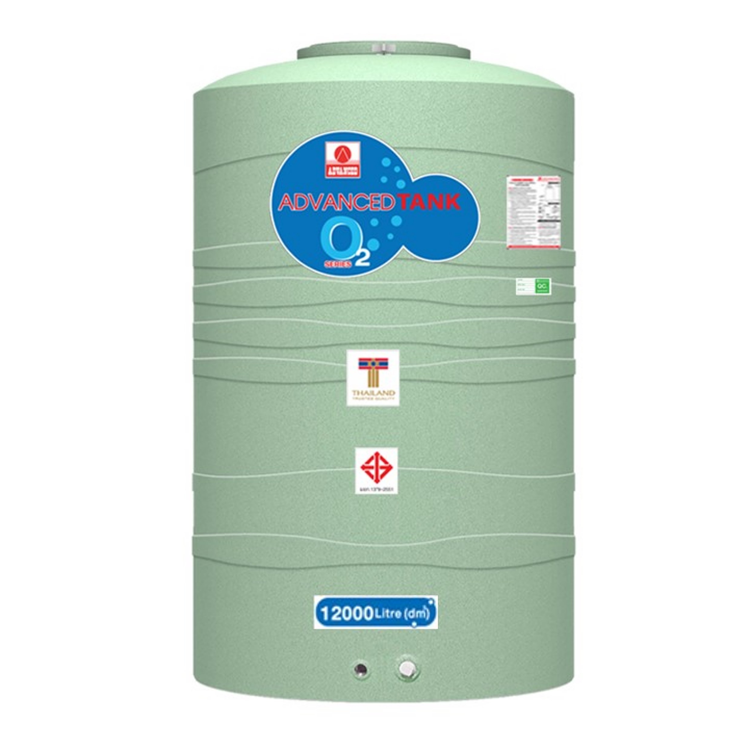 ถังเก็บน้ำบนดินPE ADVANCE O2 รุ่น O2S-12000 **แถมลูกลอยฟรี**