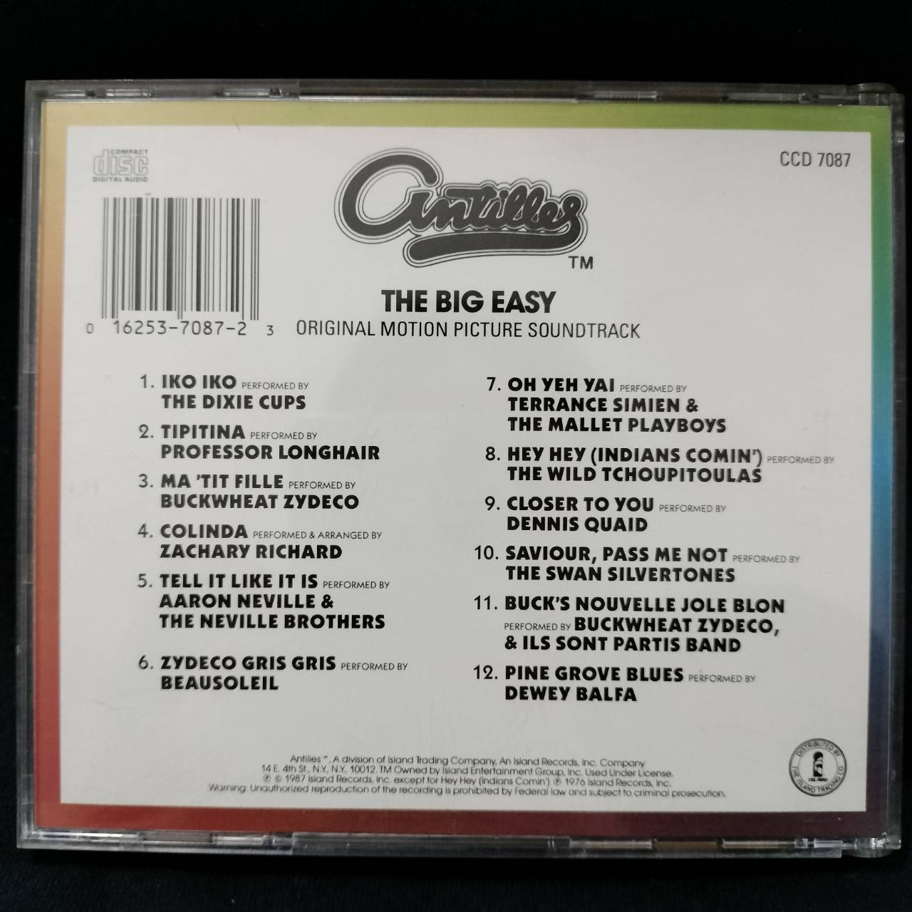Various – The Big Easy (Original Motion Picture Soundtrack) / USA / แผ่นดี