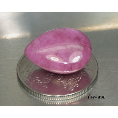 พลอยทับทิมแท้ (Ruby) 15.55 กะรัตสีแดงสวย