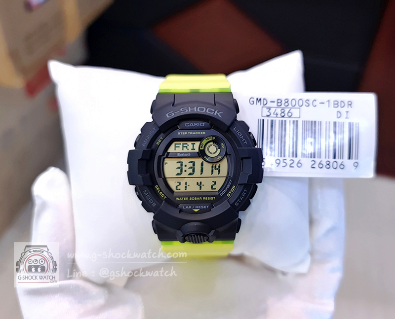 CASIO G-SHOCK นาฬิกาข้อมือ นาฬิกากันน้ำ นาฬิกาของแท้ ประกันศูนย์ CMG 1 ปี รุ่น GMD-B800SC-1B