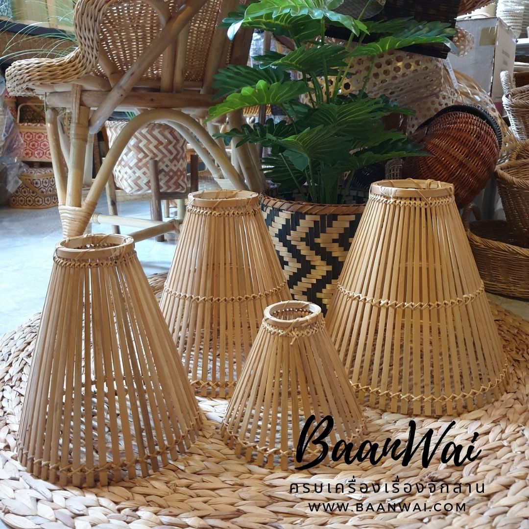 โคมไฟไม้ไผ่ มี 4 ขนาด