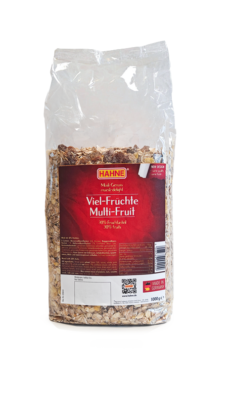 Muesli Multi fruit ตรา Hahne มูสลี่ 1 KG. (05-7070)