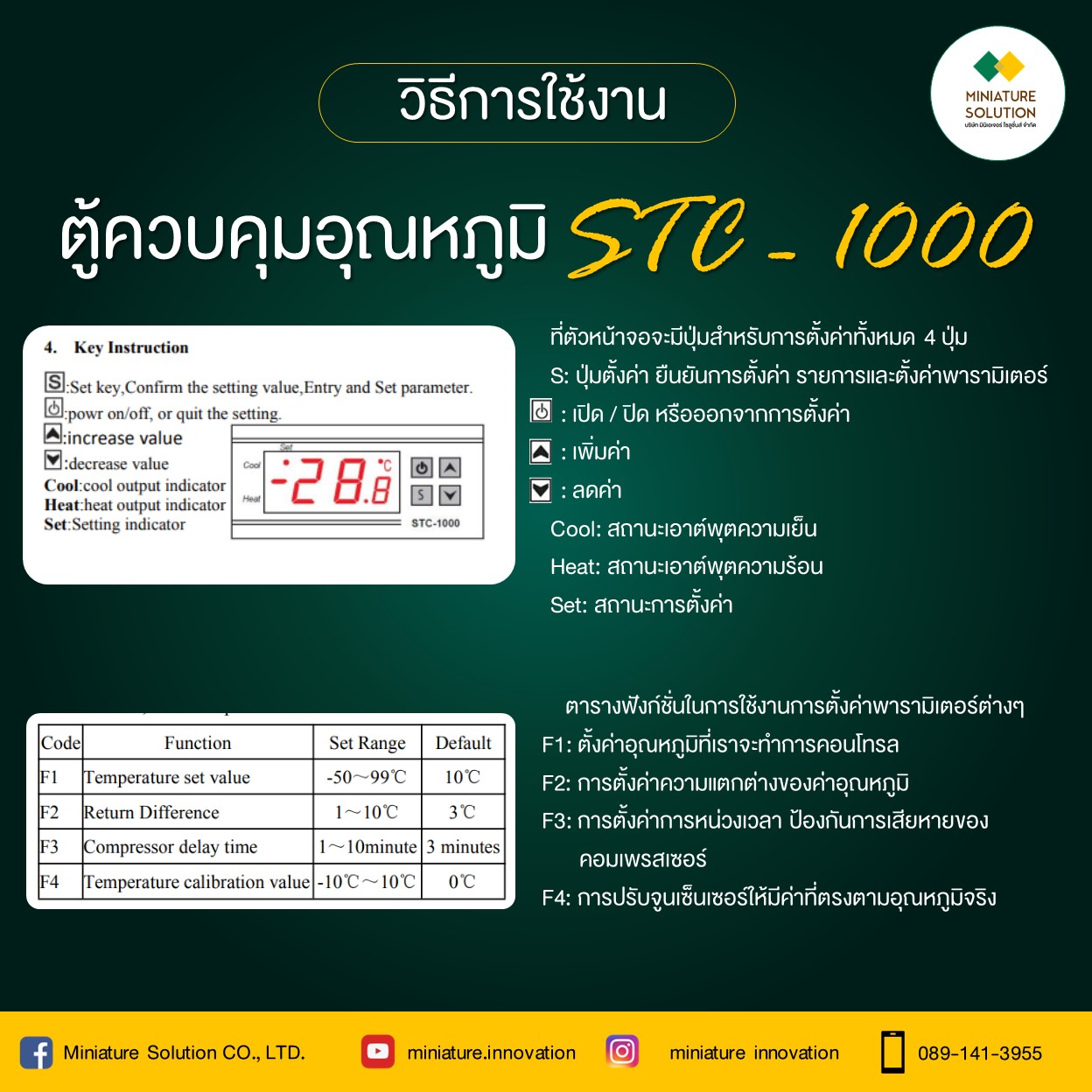ตู้ควบคุมอุณหภูมิ สำหรับโรงเรือน โรงเลี้ยงไก่ โรงเพาะเห็ด ปลูกผักไฮโดรโปนิกส์ ห้องแช่เย็น สั่งงานโหลดภายนอกได้