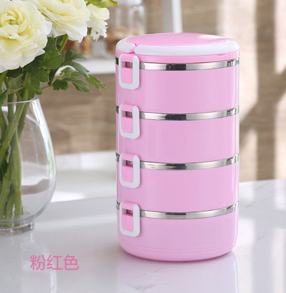 ปิ่นโต,กล่องใส่ข้าว,กล่องใส่ข้าวคุณภาพดี,กล่องข้าว,กล่องข้าวสแตนเลส+พร้อมกระเป๋าเก็บความร้อน