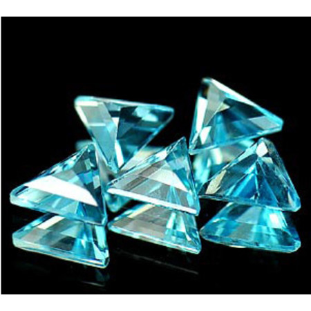 โทแพซพลอยสีฟ้า (Swiss BlueTopaz) 2.55 กะรัต 5 ชิ้น