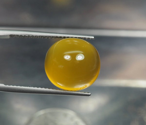 คาลซิโดนีสีเหลือง(Yellow Chalcedony) 9.50 กะรัต