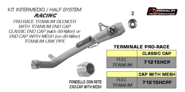 ท่อ Arrow รุ่น Pro-Race titanium Half system สำหรับ ZX10R ปี 2022+ (For Exhibition only)