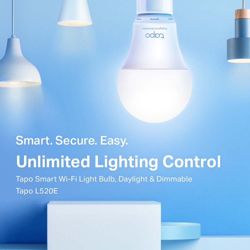 TAPO-L520E Tapo Smart Wi-Fi Light Bulb, Daylight & Dimmable
