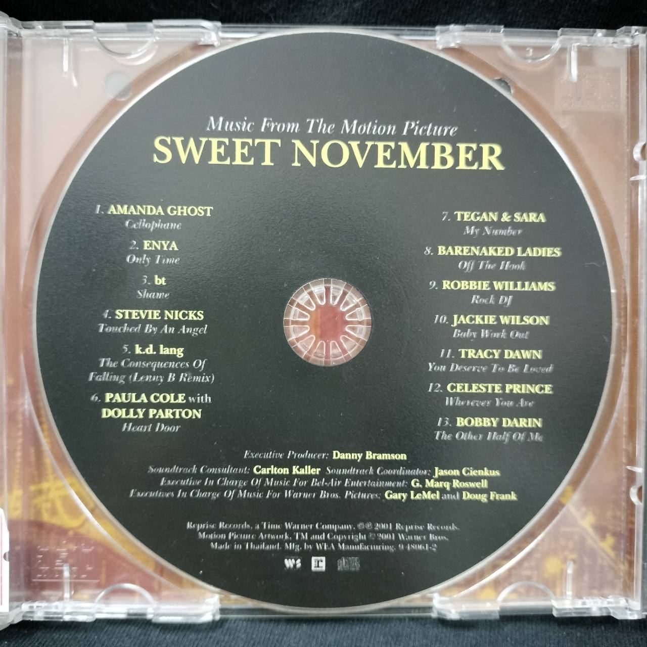 Various – Sweet November - Music From The Motion Picture / THAILAND / ปกเจาะ / แผ่นดี