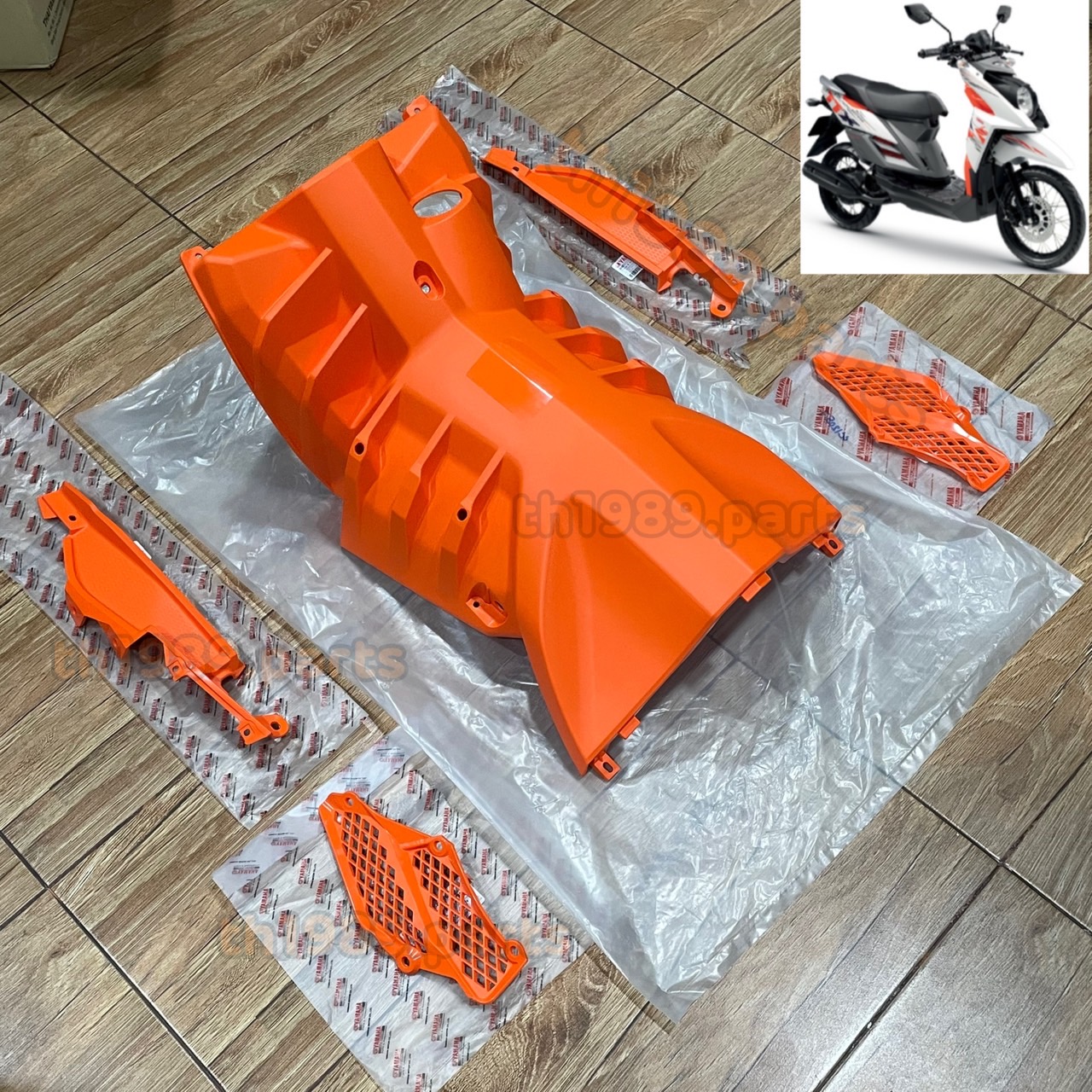 ชุดพลาสติกสีส้ม TTX อะไหล่แท้ YAMAHA 1GS (สีส้ม-ORANGE)