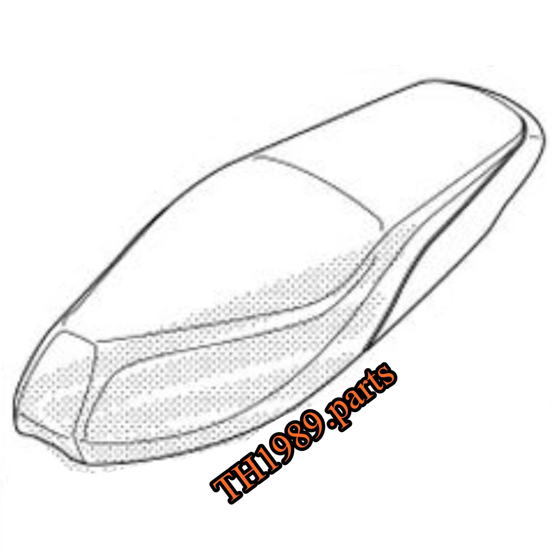 77200-K58-TC0 เบาะนั่งทั้งชุด Honda WAVE 110i 2019-2020 อะไหล่แท้ HONDA