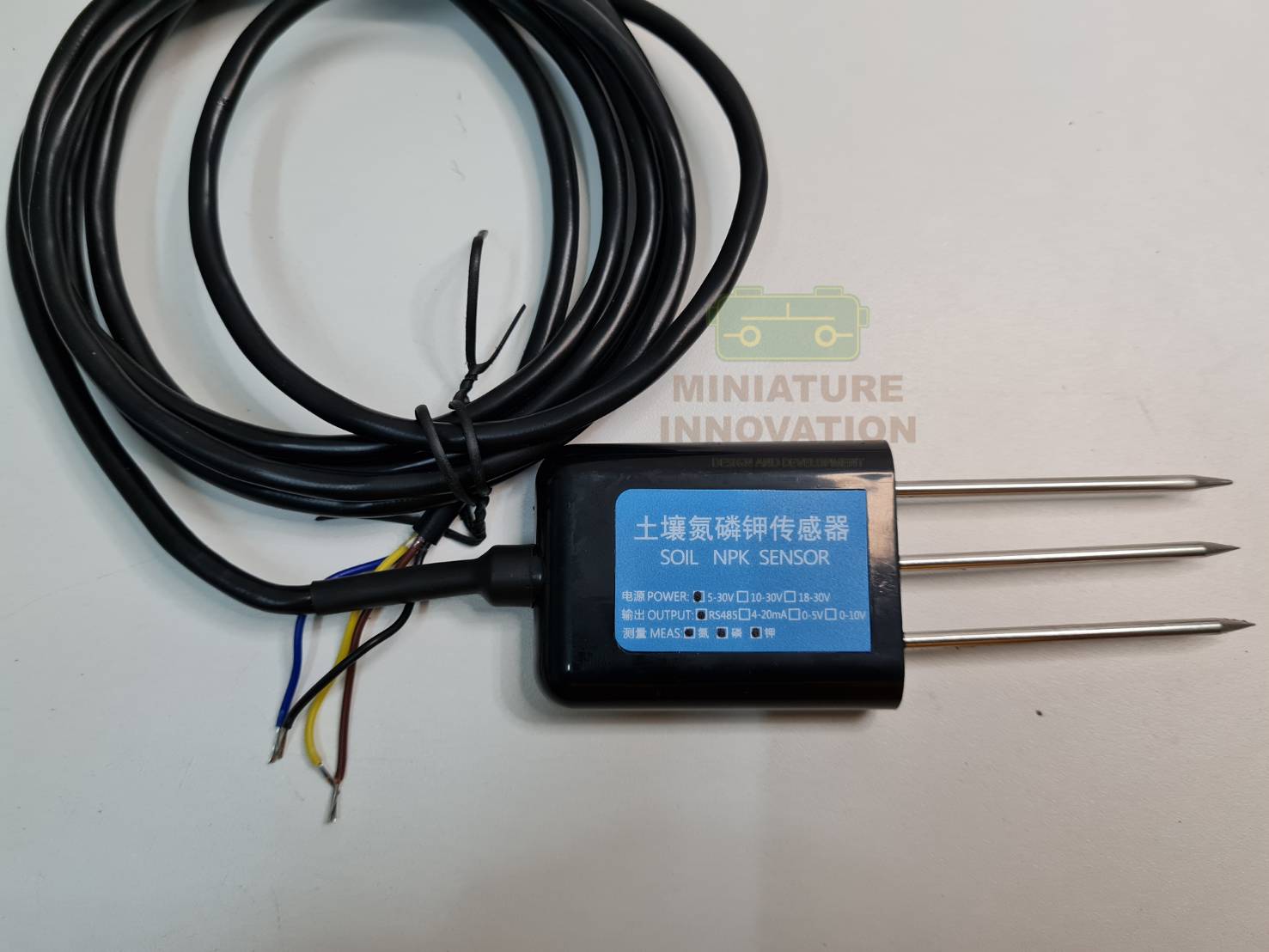 Soil NPK Sensor NPK sensor MODBUS RTU485 สำหรับวัดธาตุ สารอาหารในดินเชิงการเกษตร OUTPUT RS485