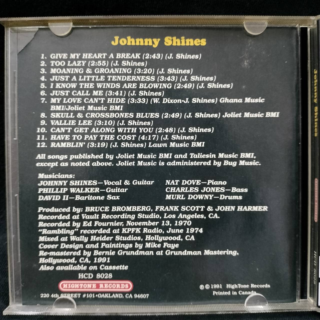 Johnny Shines – Johnny Shines / USA / ปกตัดมุม / แผ่นสวย