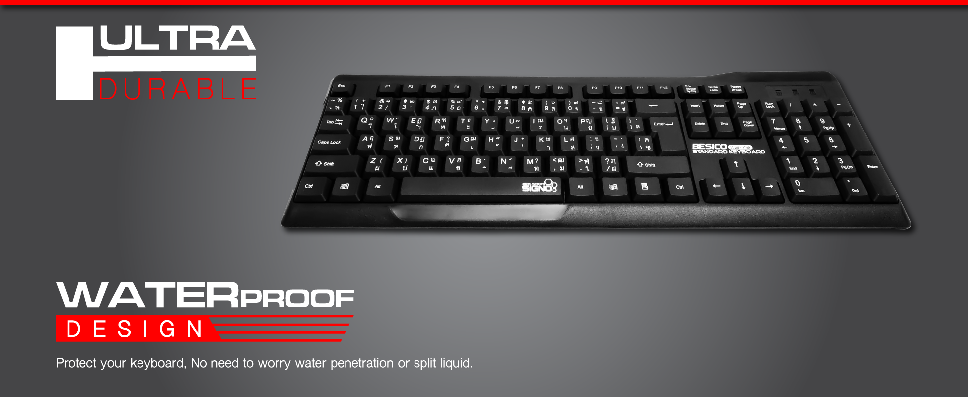Signo standard keyboard-KB-79 (black)