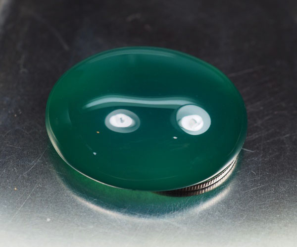 คาลซิโดนีสีเขียว (Chalcedony) 68.10 กะรัต