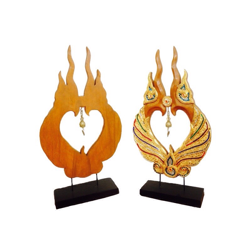 ช่อฟ้าปากนกแก้ว ( สีน้ำตาล )