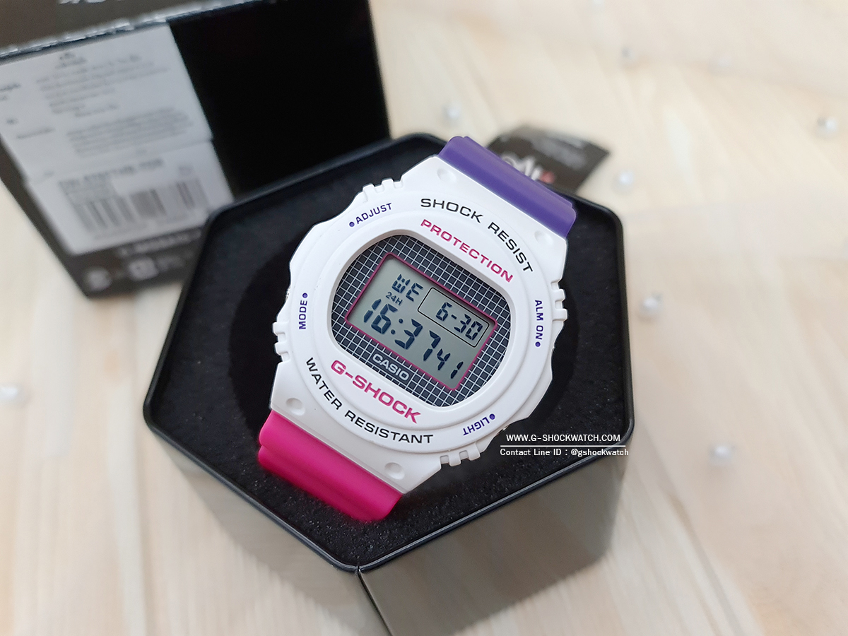CASIO G-SHOCK นาฬิกาข้อมือ นาฬิกากันน้ำ นาฬิกาของแท้ ประกันศูนย์ CMG 1 ปี รุ่น DW-5700THB-7D