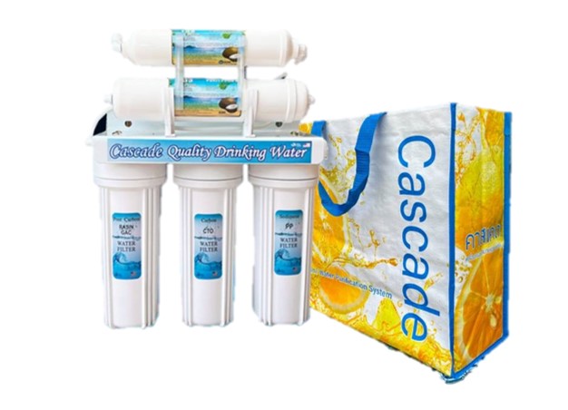 เครื่องกรองน้ำดื่ม 5 ขั้นตอน Cascade Premuim (จัดส่งฟรีผ่านขนส่งเอกชน ไม่รวมติดตั้ง)