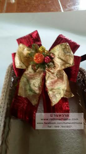 "งานตัวอย่าง" รับทำโบว์ติดกระเช้า โบว์ติดของชำร่วย โบว์ของขวัญ โบว์รางวัล โบว์ประกวด โบว์ติดรางวัล