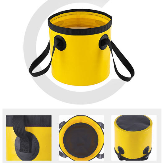 ถังน้ำพับได้พีวีซี,ถังน้ำPVC,ถังใส่น้ำพีวีซี,ถังอเนกประสงค์,ขนาด12L,20L,สกรีนโลโก้