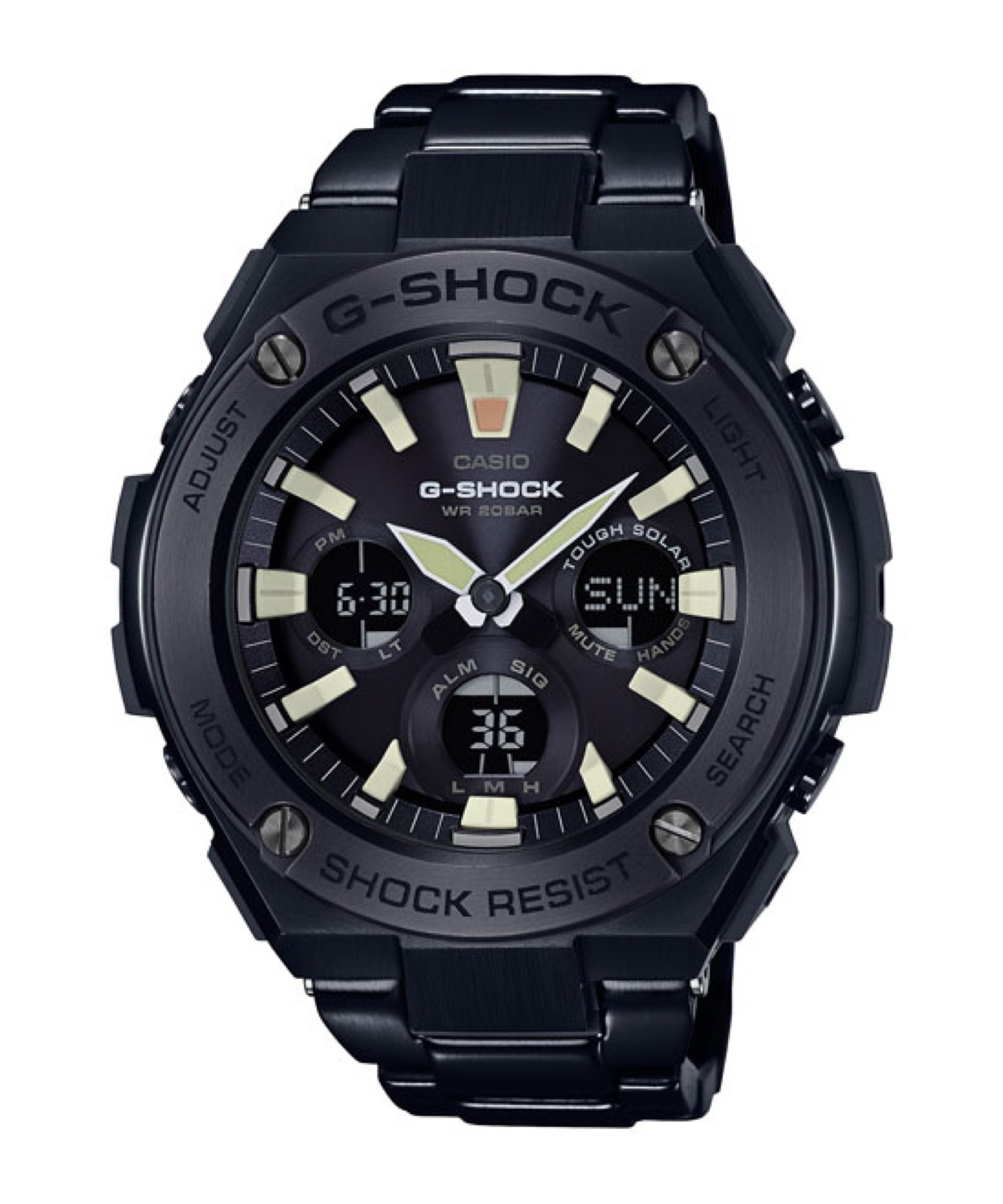 CASIO G-SHOCK นาฬิกาข้อมือ นาฬิกากันน้ำ นาฬิกาของแท้ ประกันศูนย์ CMG 1 ปี รุ่น GST-S130BD-1A