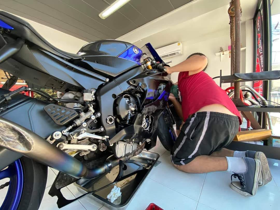 GB RACING - ครอบเครื่อง กันเครื่อง(SET) ซ้าย-ขวา สำหรับ R6 ปี 2017+