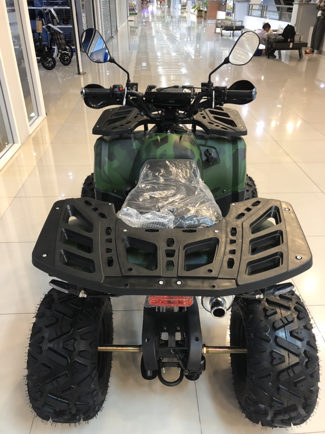 ATV125cc นำเข้ามาตราฐานยุโรปเครื่องยนต์คุณภาพ Loncin ระบบเกียร์3+1 ระบบพูลออฟชั้น ไฟเลี้ยว/แตร/รีโมทคอนโทลกันขโมย+สตาร์รถด้วยรีโมท +ล้อใหญ่ขนาด 8นิ้ว