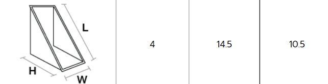 กล่องแซนวิชใส กลาง (พลาสติก) บรรจุ 100 ใบ (MV) (09-2172)