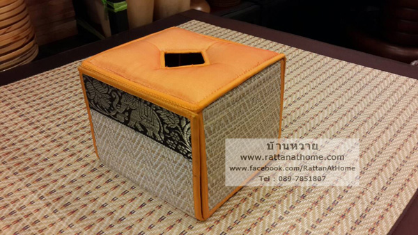 กล่องทิชชู เสื่อกก