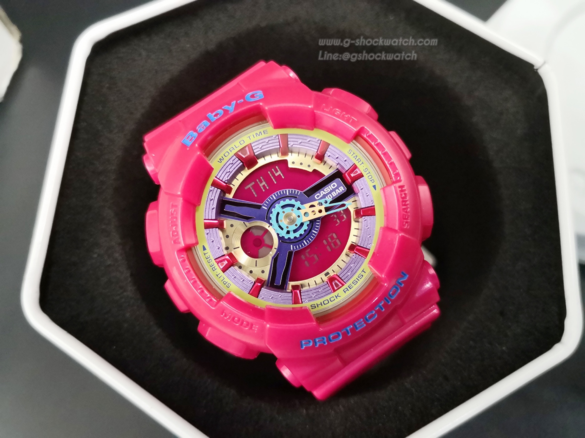 CASIO BABY-G นาฬิกาข้อมือ นาฬิกากันน้ำ นาฬิกาของแท้ ประกันศูนย์ CMG 1 ปี รุ่น BA-112-4A