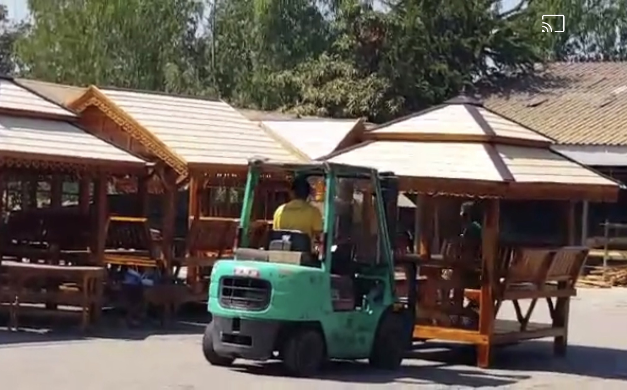 ( รหัส A4-สะเดา รบ.60 ) ศาลา ไม้สะเดา สีเงา เพิ่มชานระเบียง 60 ซม.หลังตั่ง คาตาล / ขนาด 2.00x2.60x3.00 เมตร (เพิ่มระเบียง 60 ซม.)