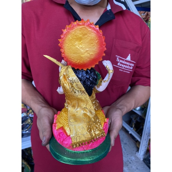 พระเเม่สุรัสวดี ประดับผ้าจริง สูง12นิ้งว