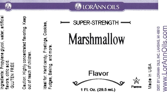 Lorann Super Strength Marshmallow Flavor 1 oz. กลิ่นมาร์ชแมลโลเข้มข้น (06-7645)