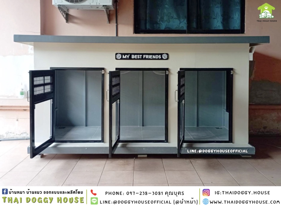 บ้านหมา แบบบ้าน “𝐁𝐎𝐗 𝐒𝐓𝐘𝐋𝐄” 3 ห้อง