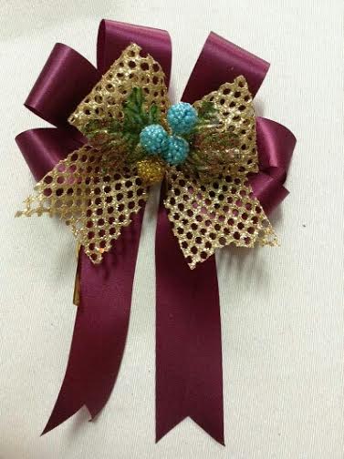 "งานตัวอย่าง" รับทำโบว์ติดกระเช้า โบว์ติดของชำร่วย โบว์ของขวัญ โบว์รางวัล โบว์ประกวด โบว์ติดรางวัล