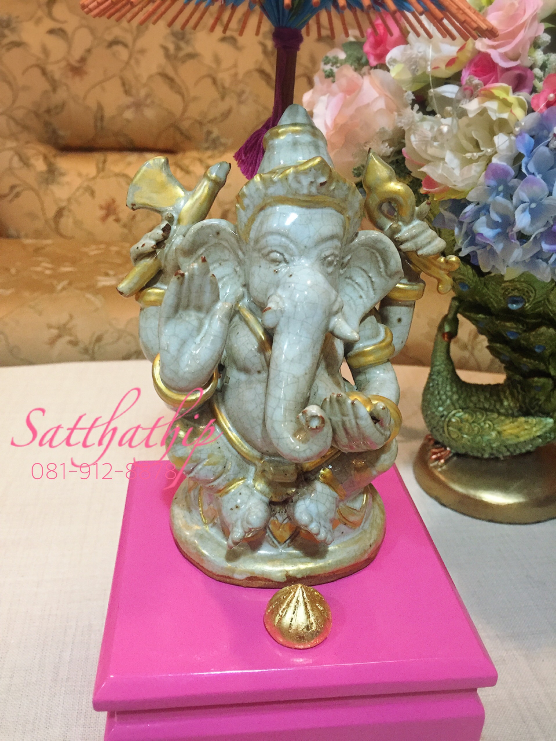 [สินค้าหมด - sold out***] พระพิฆเนศ ปางประทานพร (เซรามิก) - Ganesha: Lord of Success