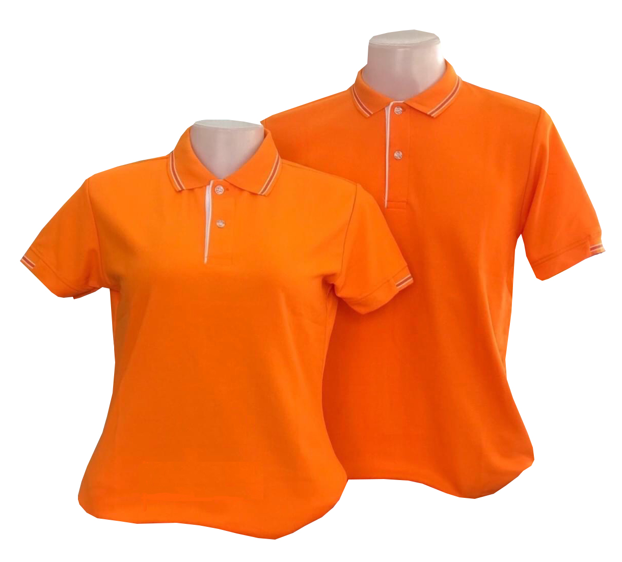 เสื้อโปโลสีส้ม แขนจั๊มครึ่ง เสื้ิอยืดคอปกสีส้ม ราคาส่ง 3 ตัวขึ้นไป