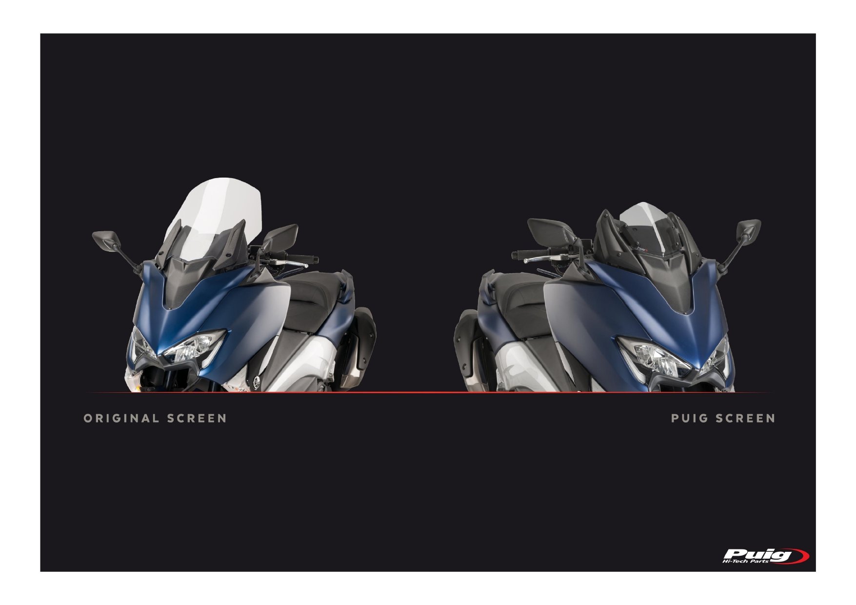 ชิวหน้า Puig ทรง super sport สำหรับ Tmax 560, 530 ปี 2017--2021