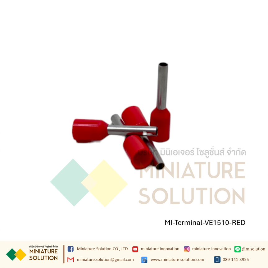 [ 100ชิ้น/แพ็ค ] VE TE หัวต่อหางปลาแบบเสียบ หางปลาคอร์ดเอ็น Cord-N Terminal Crimping หางปลาเข็ม หางปลาย้ำสายไฟ คอร์ดเอ็นเดี่ยว VE TE ขั้วต่อสายคอนโทรลสายไฟ หางปลาไม้ขีด